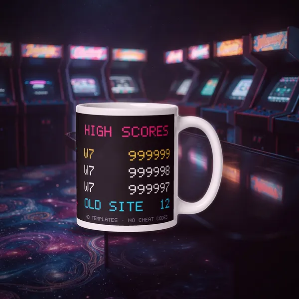 High Scores Mug mug in a styled photo