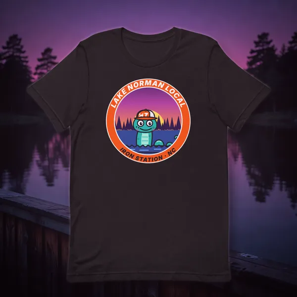 Lake Norman Local Tee t shirt in a styled photo