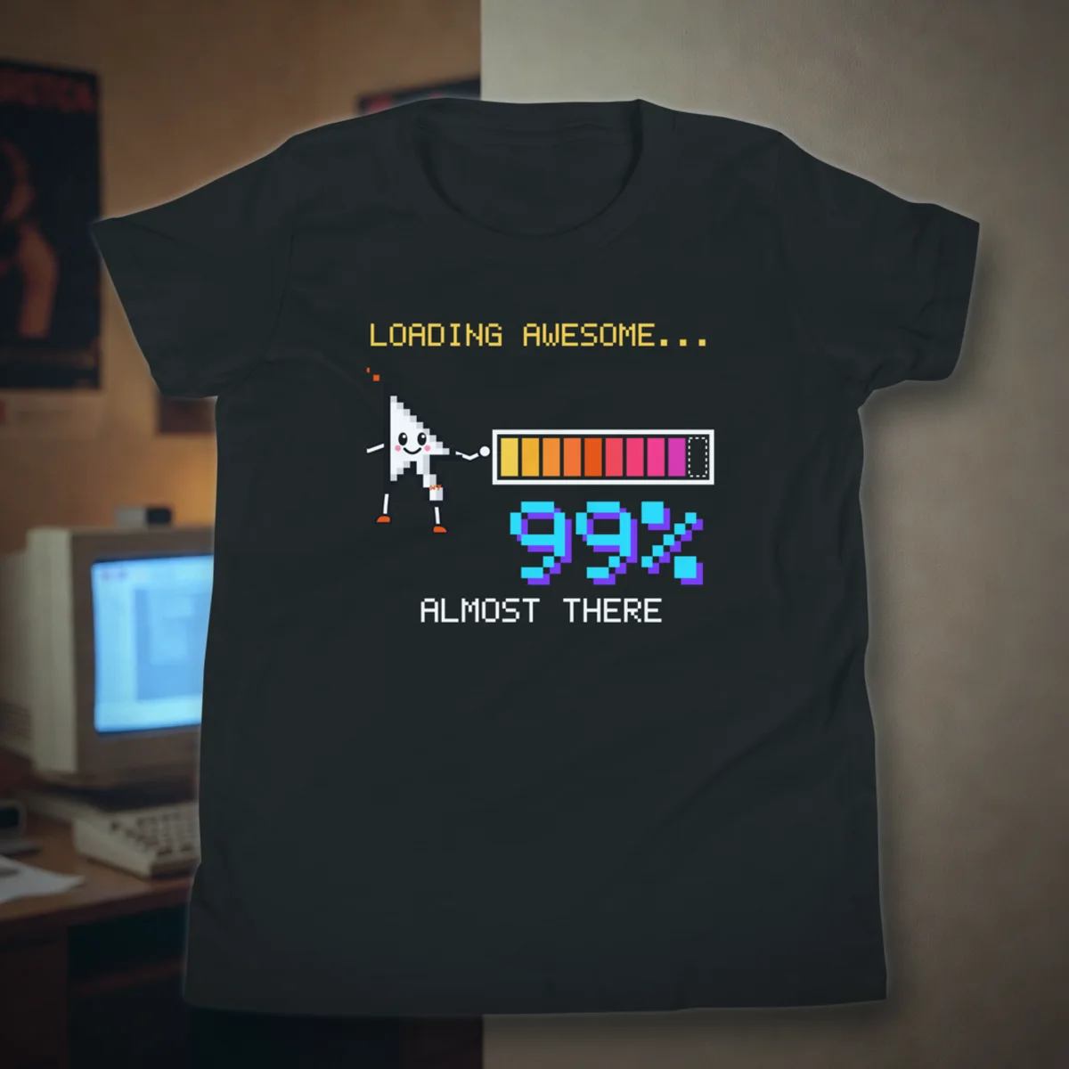 Loading Awesome Kids Tee youth tee in a styled photo
