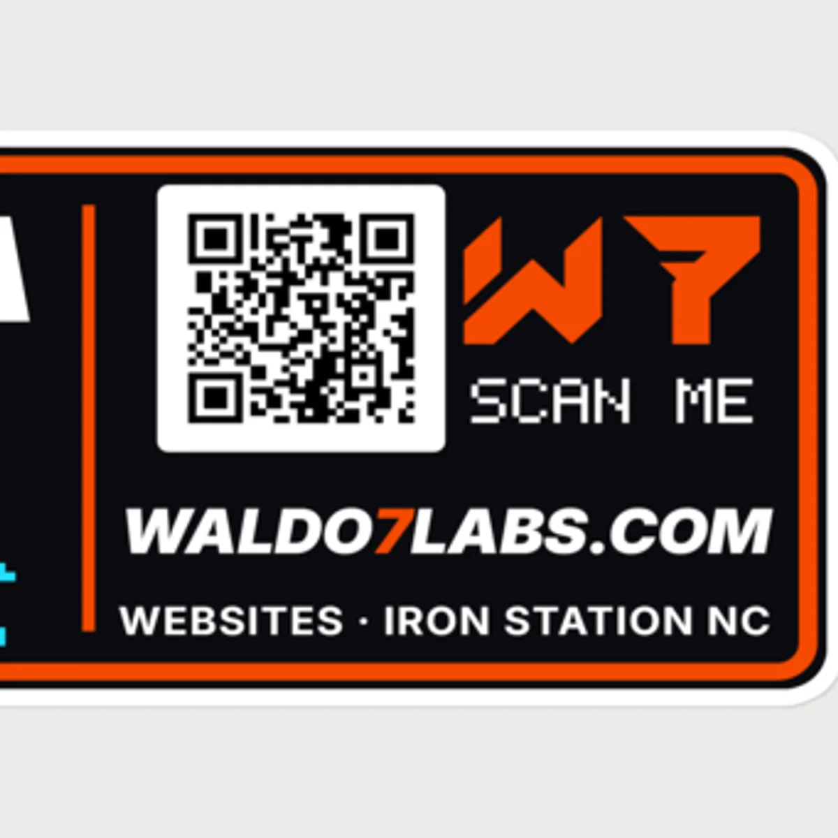 Close up of the My Other Car Is A Website Bumper Sticker design
