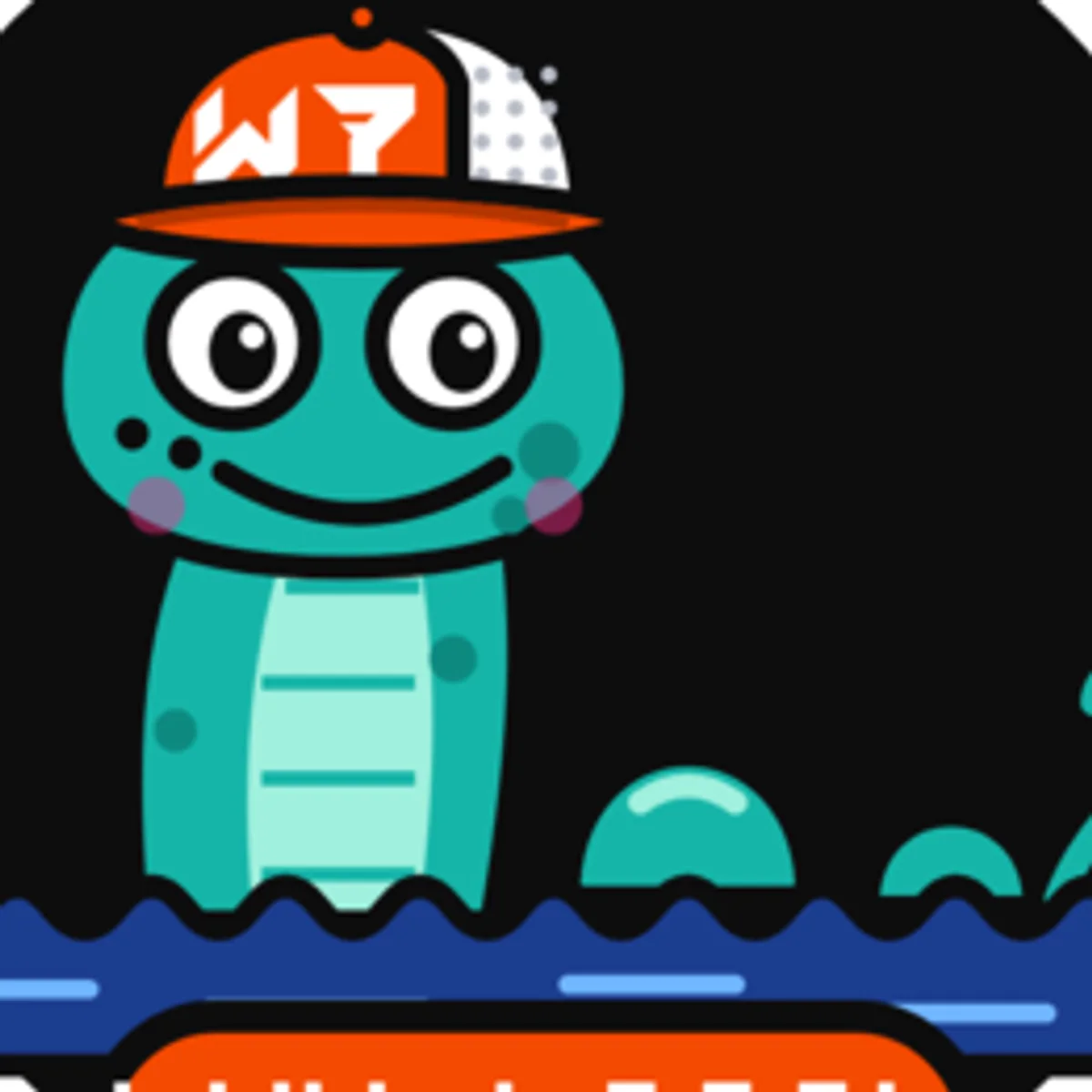 Close up of the Normie Sticker design