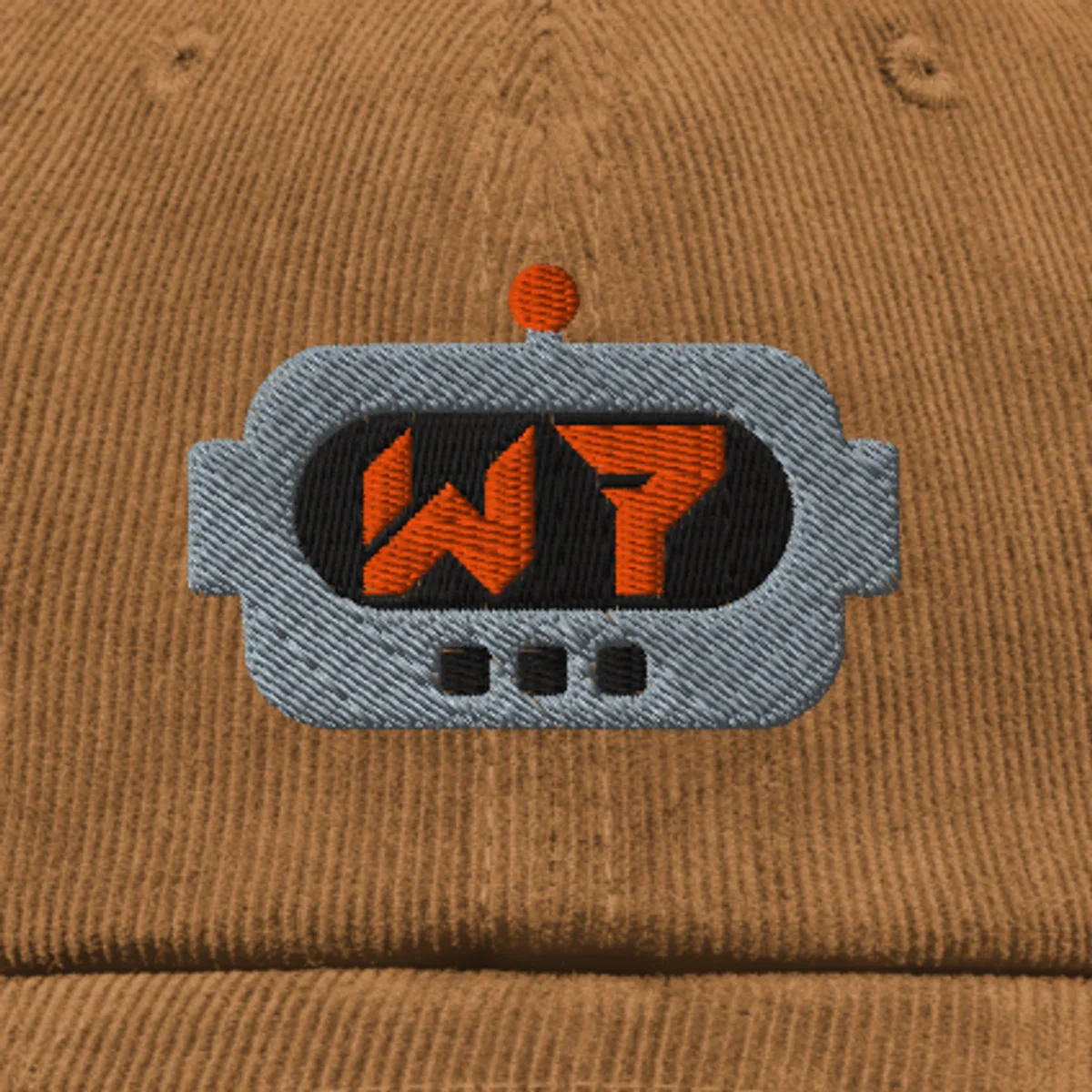 Close up of the Seven Corduroy Hat design
