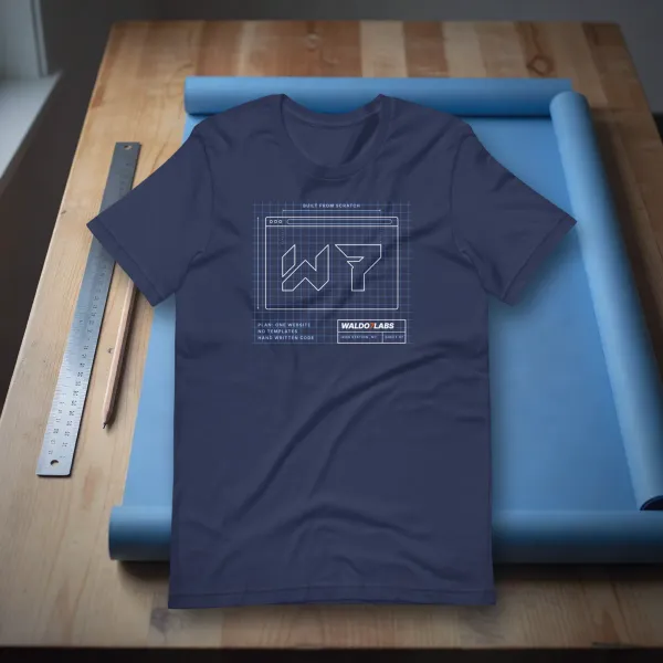 Blueprint Tee t shirt in a styled photo