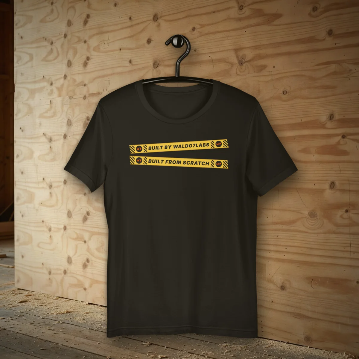 W7 Tape Tee t shirt in a styled photo