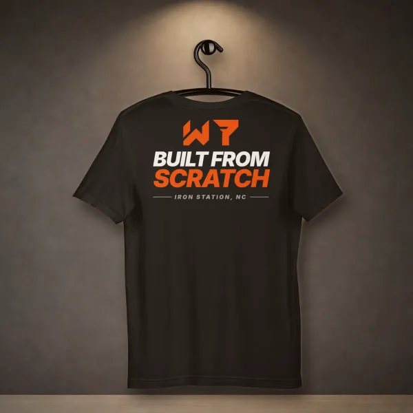 Built From Scratch Tee t shirt in a styled photo