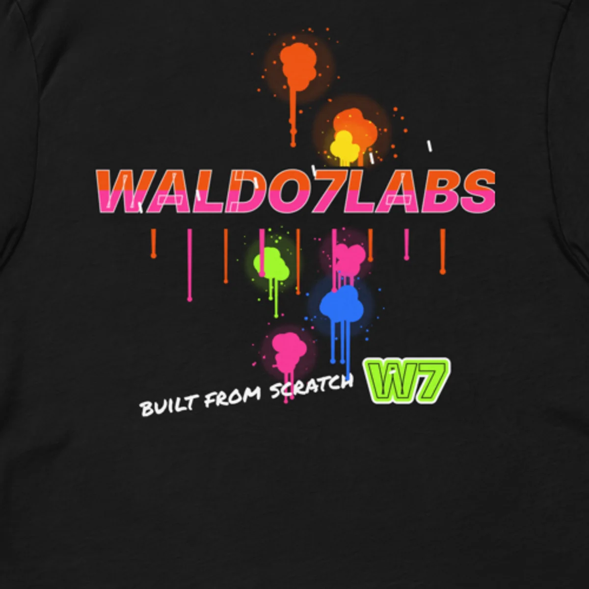 Close up of the Graffiti Back Piece Tee design