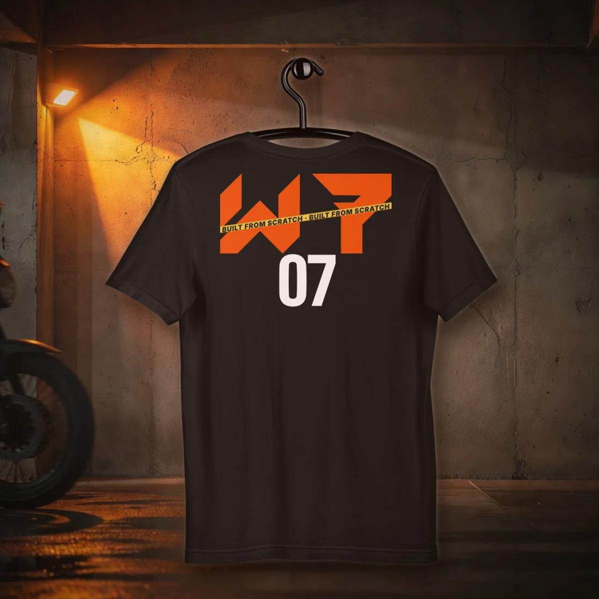 W7 Big Back Tee t shirt in a styled photo