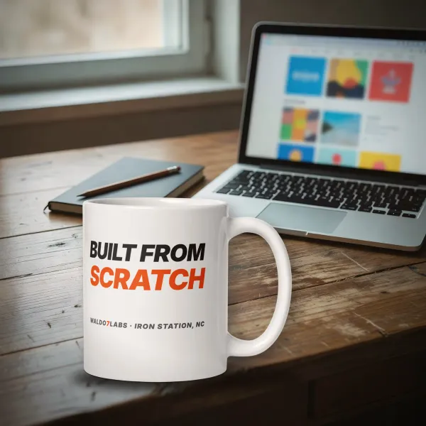 Built From Scratch Mug mug in a styled photo