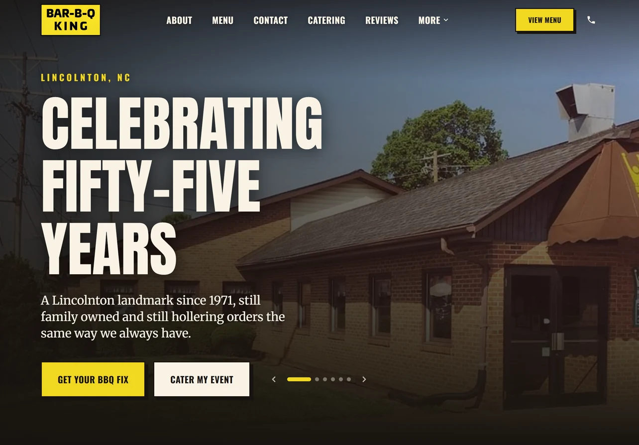 The same website after the Waldo7Labs rebuild