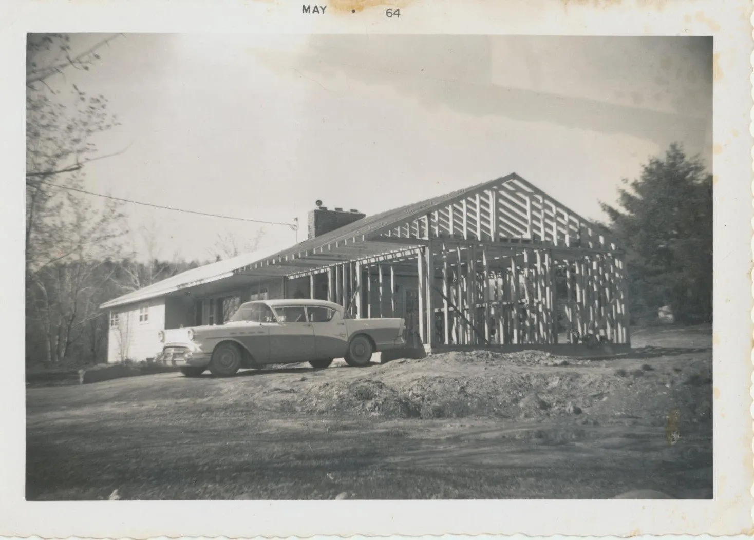 Waldo Chesnut family home complete, May 1964