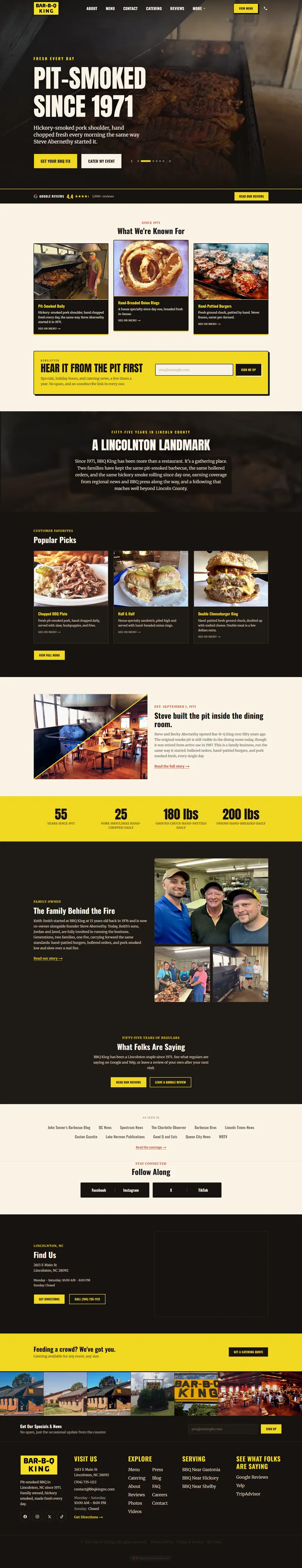 Bar-B-Q King website