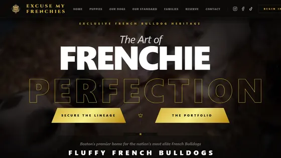 Excuse My Frenchies website